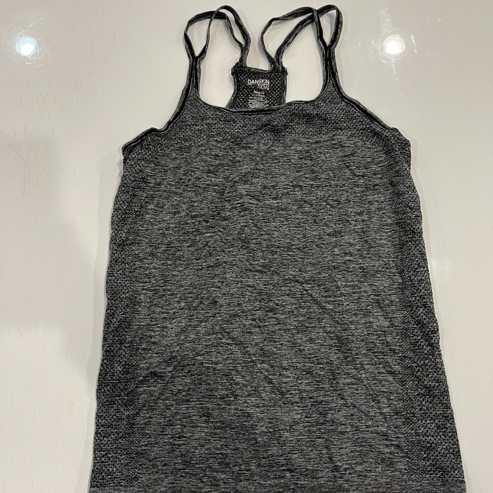Da skin Now Dry-Fit Athletic Tank in Black/Gray